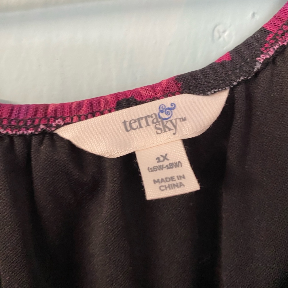 MIDI pink purple terra and sky dress